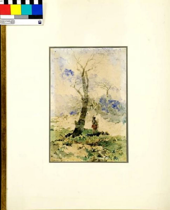Paesaggio con albero e soldato - Varese